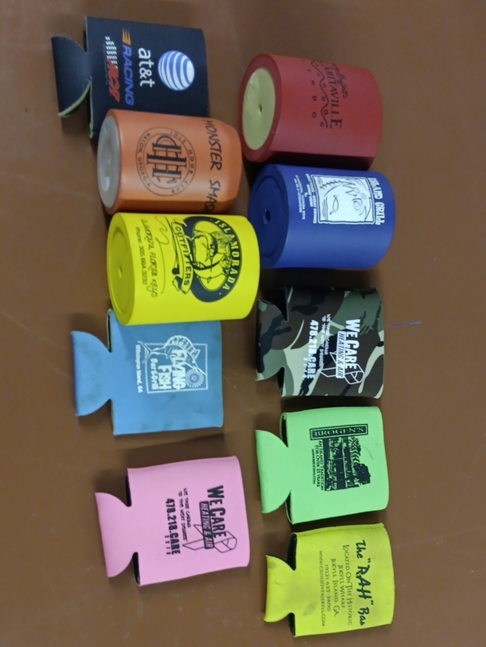 Assorted Color Can Coolers - Multipack Neoprene Koozies
